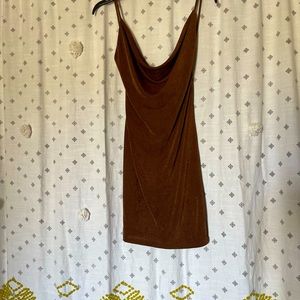 Lightweight brown mini dress